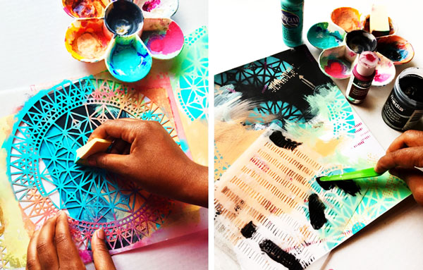 激光鏤空機(jī)能大大提高塑料手繪模板的生產(chǎn)效率！